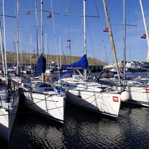 Frederikshavn Kommune - Lystbåde ved den gamle auktionshal i Skagen