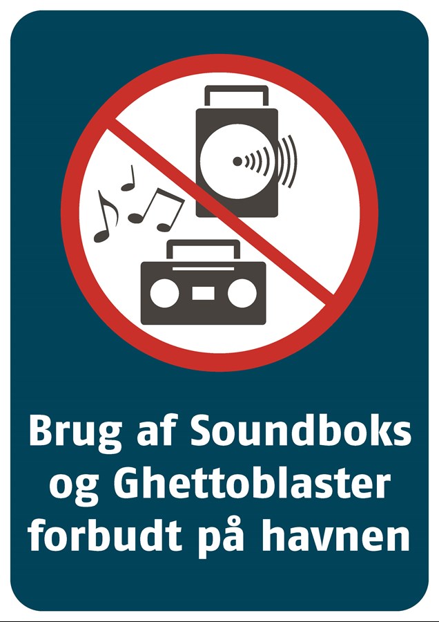 Soundboks er forbudt på havnens område