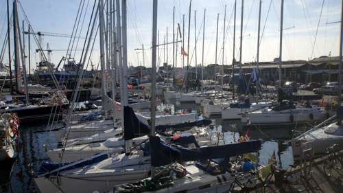 Billede af lystbåde ved Pier 1 i Skagen Lystbådehavn